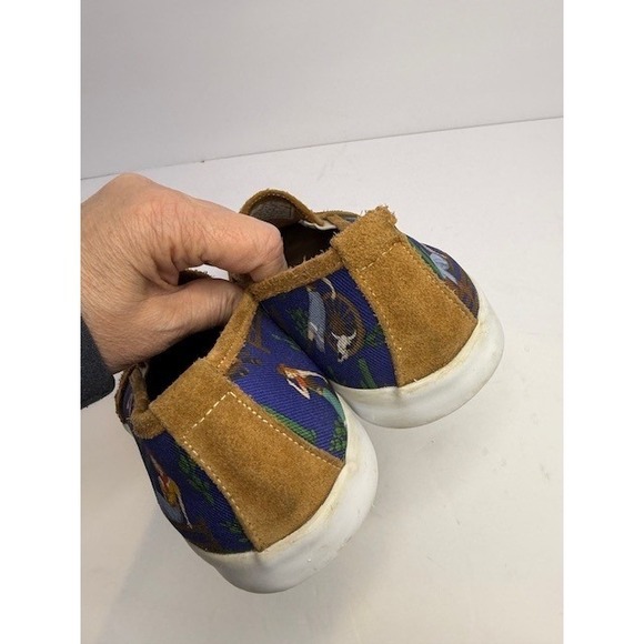 Reba by Justin Blue Western Cowgirl Print Canvas Slip On Sneakers Shoes 10.5 - Picture 3 of 8